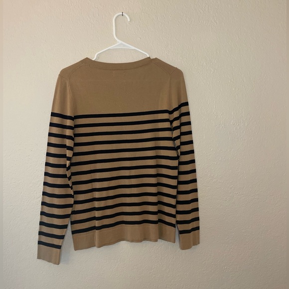 J. Crew Women’s Striped Teddie Crewneck Sweater - Picture 7 of 8